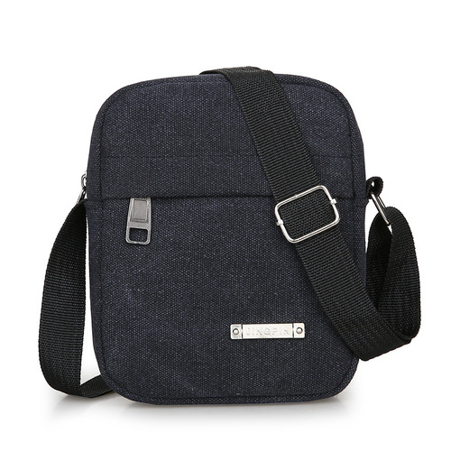 Retro Men's Backpack  New Canvas Crossbody Bag Simple Fashion Men's Canvas Bag
