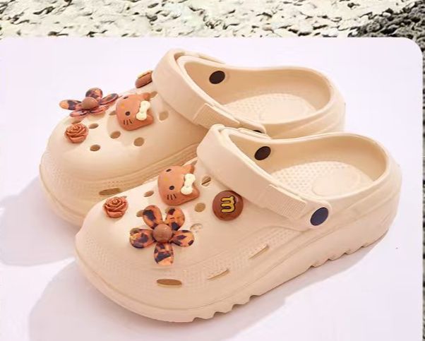 Cute Cat Eva Beach Clogs Non-slip Wear-resistant Summer Slippers_voghion.com
