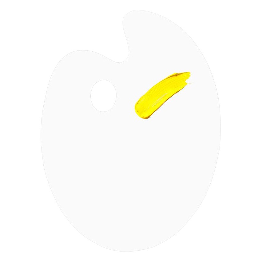 Oval paleta acuarela gouache pintura acrílica Transfronterizo exclusivo acrílico paleta de pintura al óleo paleta transparente