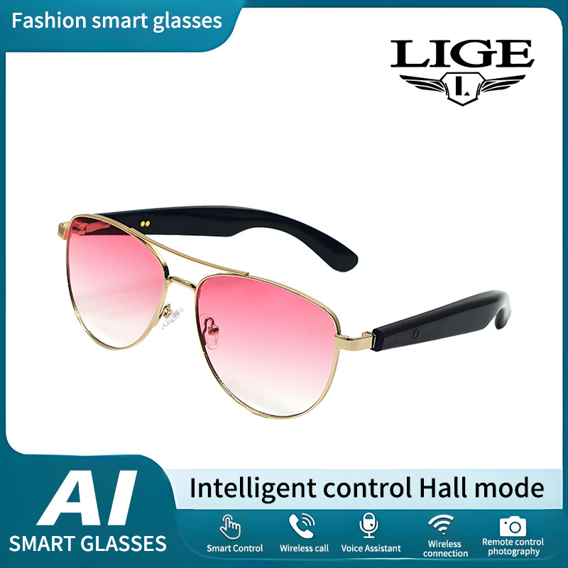 GT31 AI Smart Bluetooth Glasses with Voice Assistant Sunglasses for Music Playback And Calls New_voghion.com