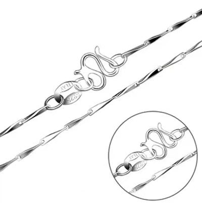 Melon seed chain 45CM electric white k