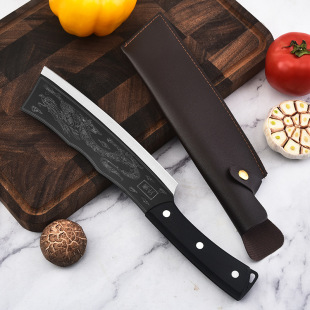 Manufacturer's Customized Dragon-Laying Knife, Sharp and Easy-To-Use Dragon-Grain Chopping Knife, Hand-Forged Firewood Knife, Household Slicing and Bone Chopping Knife