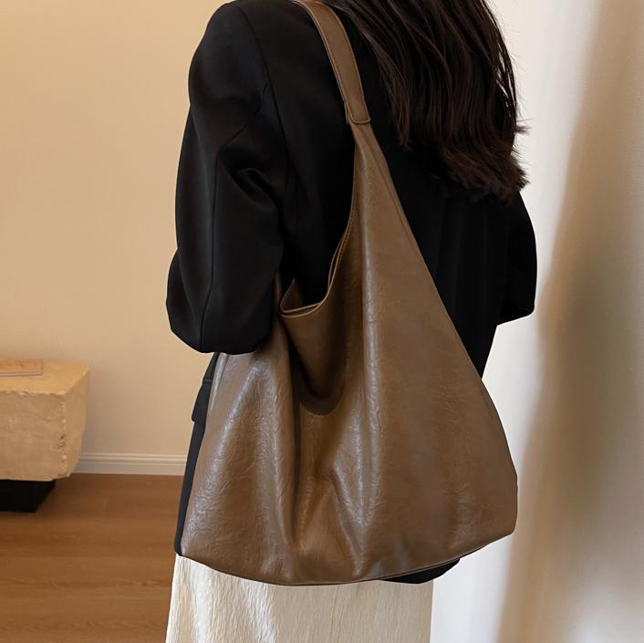 Bolso de Gran Capacidad Estilo Coreano para Mujer, Estilo Casual, Bolso de Hombro Versátil Retro Nuevo 2025, Bolso Tote Informal para Viajes Diarios