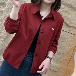 Mother's Coat New Fashion Western Style All-match Thin Short Top Middle-aged and Elderly Women's Loose Casual Jacket