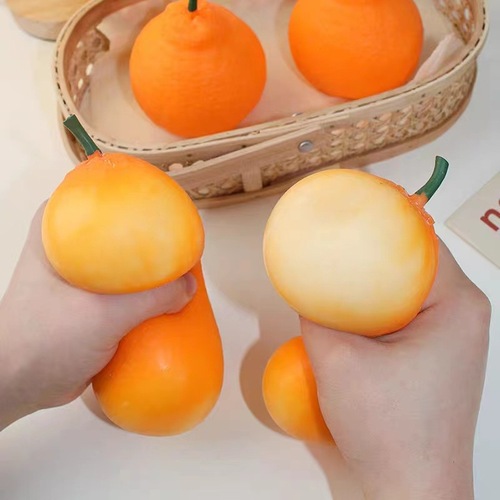 儿童创意解压玩具丑橘捏捏乐豆腐球减压发泄神器整蛊整人慢回弹球