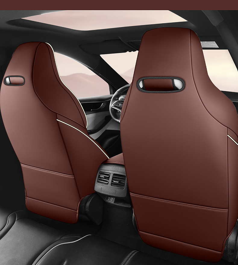 2021-24 BYD Qin PLUS special seat cover leather hemp stitching car cushion cartoon bear four seasons
