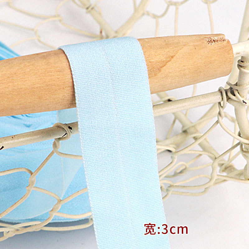 Tira de borde elástico de algodón accesorios de tela tira de borde de ropa de bebé cinta ropa interior banda elástica correa de tela plegable