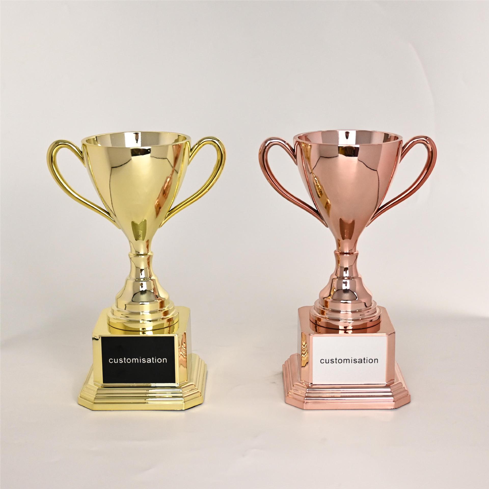 Transfronterizos trofeos generales de alta calidad personalizados corporativos reunión anual de honor concursos de premios oro, plata y bronce grabado trofeo