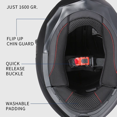 Motorcycle Helmet Flip-Up Visor — Motosiklet kaskı (dəbilqə)