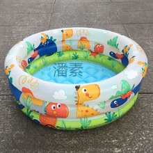 Ps充气圆形游泳钓鱼池儿童宝宝家用大号戏水池室内婴儿小孩海洋球