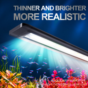 Cross-border direct fish tank light lighting led waterproof full spectrum three-color brightening color diving light aquarium tube