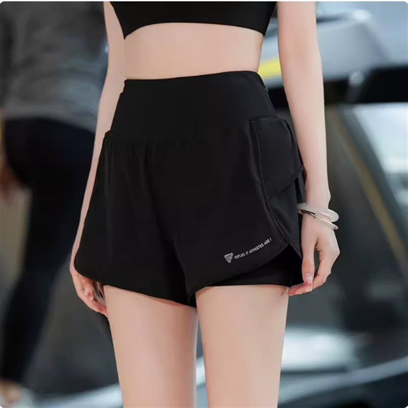 Runaway Loli スポーツショーツ レディース 2025 夏露出防止ヨガパンツ携帯電話用のプロフェッショナルバックポケット付き|undefined
