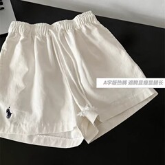 【純綿・洗濯済み・後期収縮なし】ゆったりAラインショーツ レディース サマースポーツ・レジャー ワイドパンツ