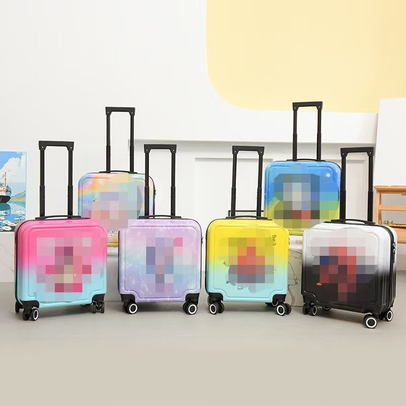 Cartoon 20 inch children's luggage combination lock mute wheel large capacity trolley case leisure travel boarding suitcase