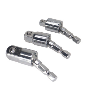 Universal Joint Hex Shank to Square Socket Universal Adapter Drill Bit Connector 360-Degree Electric Drill Adapter