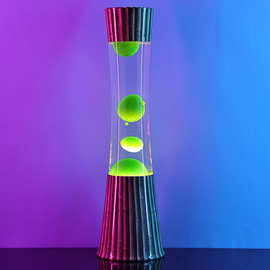 跨境欧美创意葱灯lava lamp夜灯小蛮腰形状玻璃瓶装饰蜡灯熔岩灯