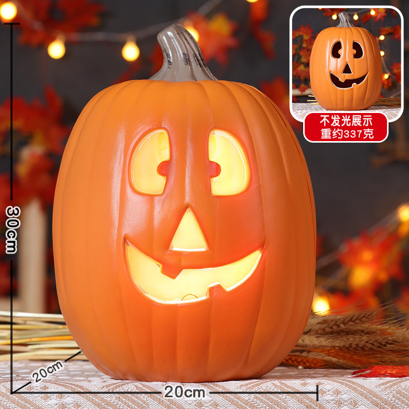 新しいハロウィーンのカボチャランタンショッピングモールの庭の店のシーンの装飾装飾品発光大きなカボチャ|undefined