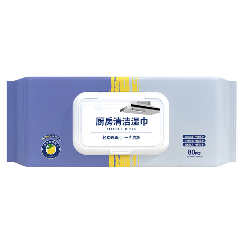 Toallitas húmedas de cocina con cubierta toallitas húmedas desechables de limpieza de cocina para la contaminación de aceite toallitas húmedas domésticas toallitas húmedas de cocina