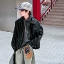 新款秋季男童男孩皮衣