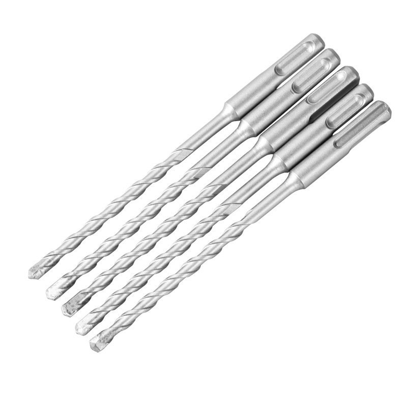 Drill wholesale impact hammer drill 6mm four-pit square shank round shank 6mm alloy concrete wall through wall drilling