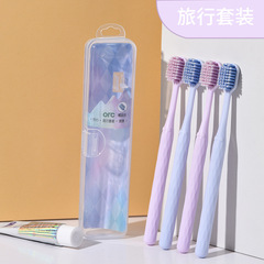 ORC Shuk Toothbrush and Toothpaste Travel Set for Adults, Couple's Style, Retail Chain Wholesale Bestseller