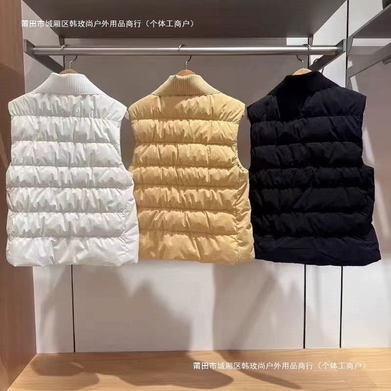 25 New Golf Clothing Women's Stand-Up Collar Vest, Fashionable and Versatile, Casual Elegant, Age-Reducing Slimming Look Jacket