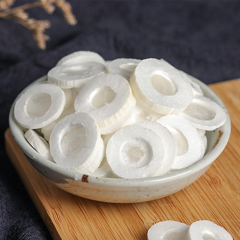 Tong Cao Rice Paper Pith Dried Tetrapanax Papyrifer Pith Slices 500g for Herbal Decoction and Soup quality and texture