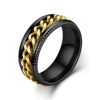 Black, golden, 8mm