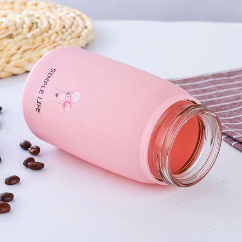 Small Q Insulated Cup Cute Entrepreneurial Rabbit Glass Cup Activity Gift Street Promotion Custom Logo Gift Cup