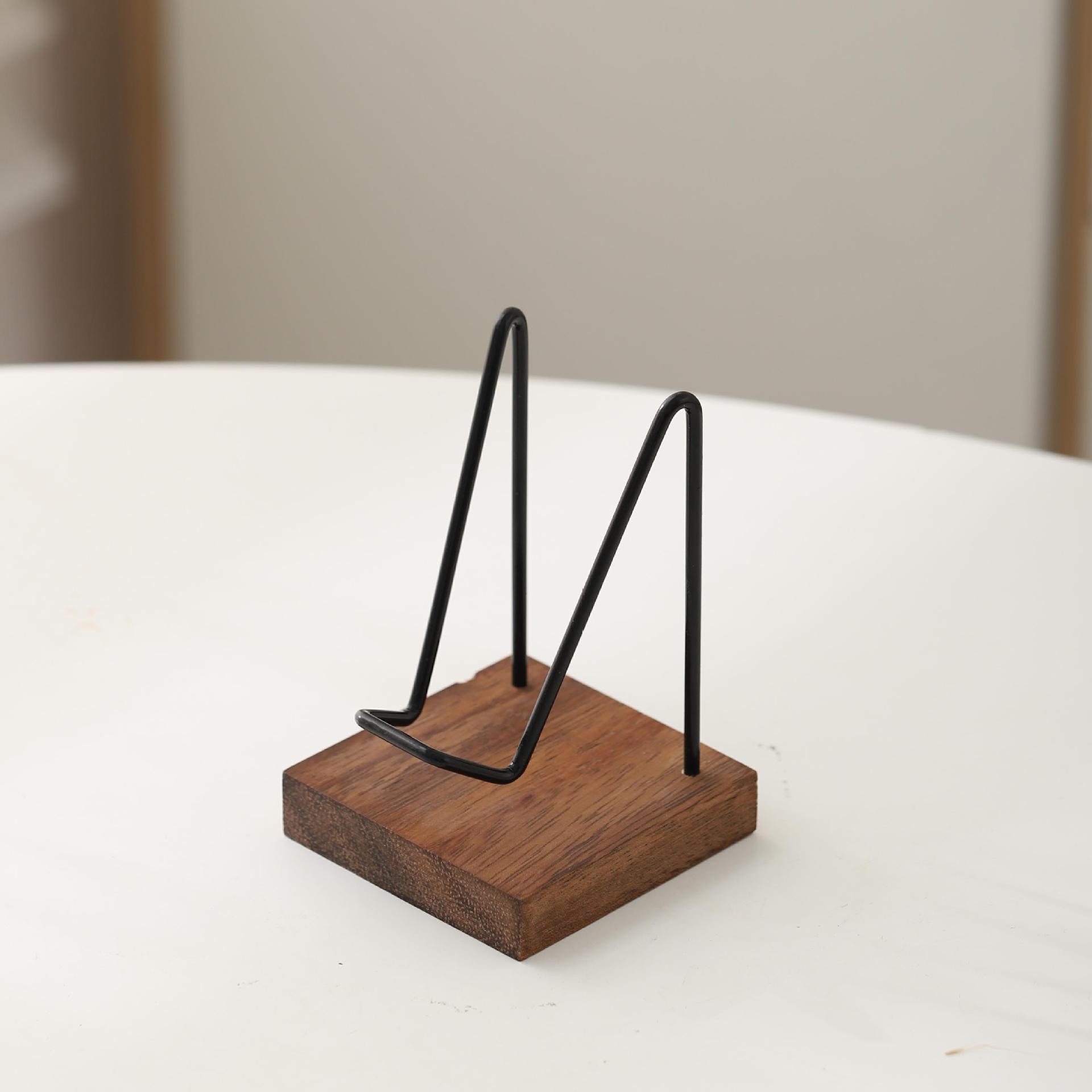 Tableta de té de madera sólida Pu 'er Tableta de té blanco Tableta de exhibición de base multifuncional Teléfono móvil Jade decoración de base