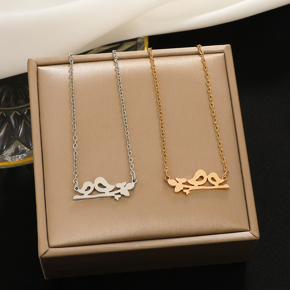 Fashion Bird Stainless Steel Necklace Stainless Steel Necklaces display picture 4