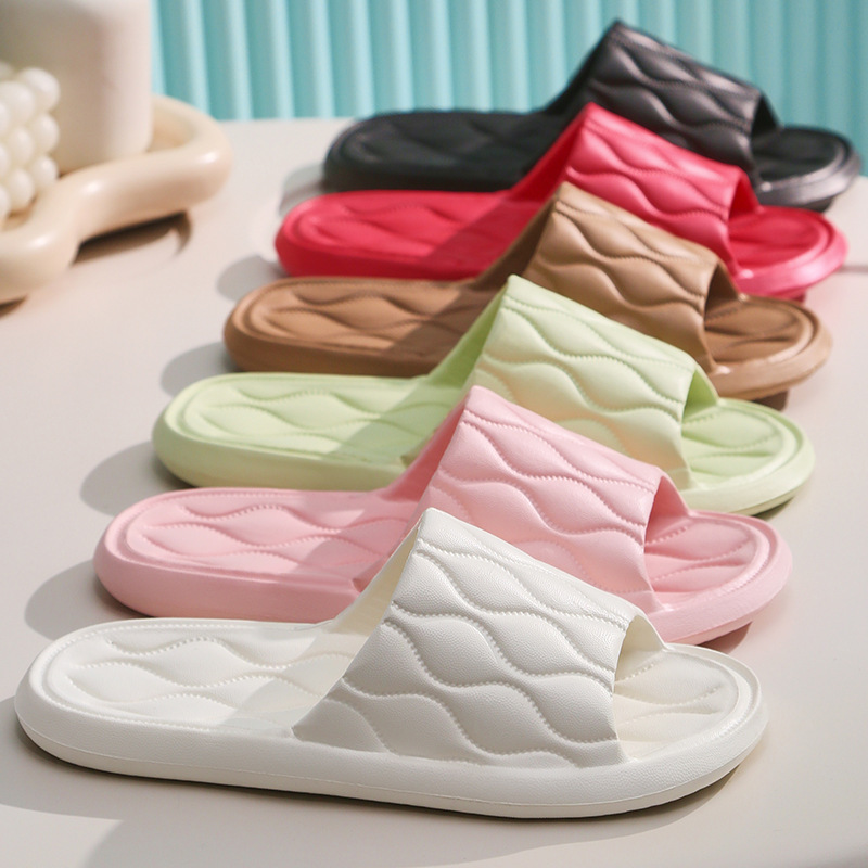 in stock eva non-slip bathroom slippers men's summer bath sandals women's home home walking excrement feeling sandals wholesale