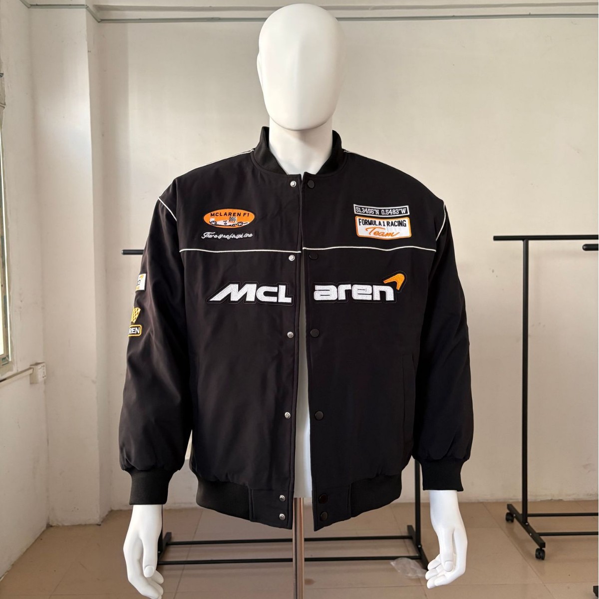 F1 Racing Suit Embroidered Jacket Motorcycle Cycling Suit Motorcycle Suit Mclaren Cotton Flight Suit F1 Jacket Customization