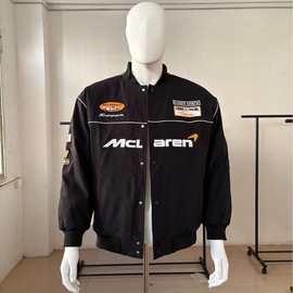 F1赛车服刺绣夹克摩托车骑行服机车服迈凯伦棉衣飞行服f1外套定制