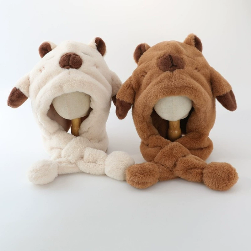 Set, children's scarf, demi-season hat, 2 piece set