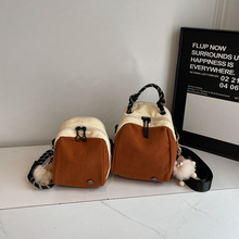 跨境韩系多隔层迷你轻便双肩背包包女新款百搭时尚单肩包可爱斜挎