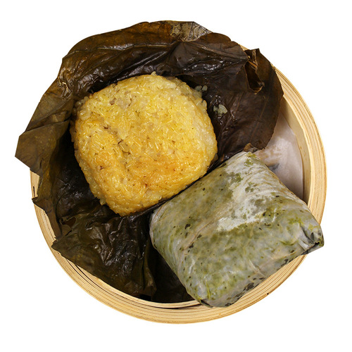 Lotus-flavored glutinous rice chicken zongzi convenient quick meal breakfast semi-finished product, heat and eat, Guangdong morning tea snack rice package