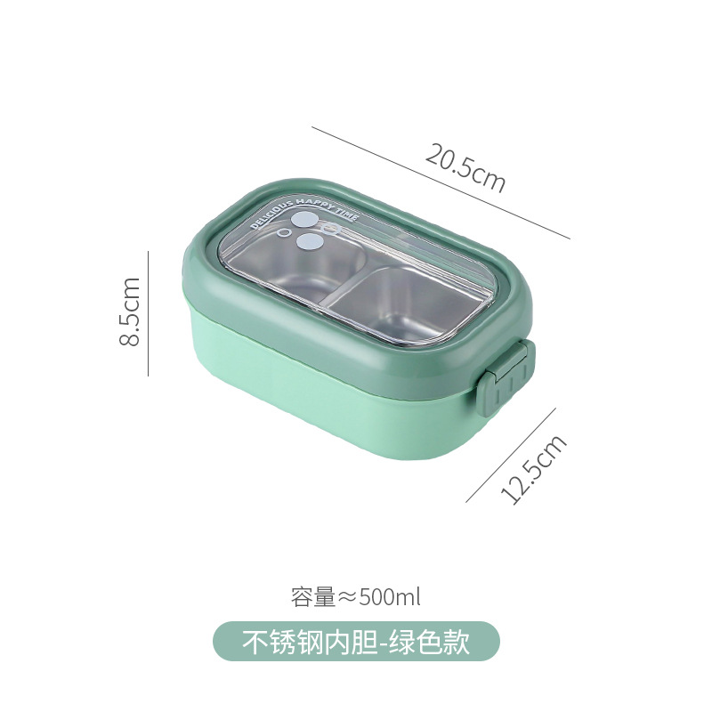 Juego de loncheras portátiles para estudiantes de paja de trigo de estilo japonés