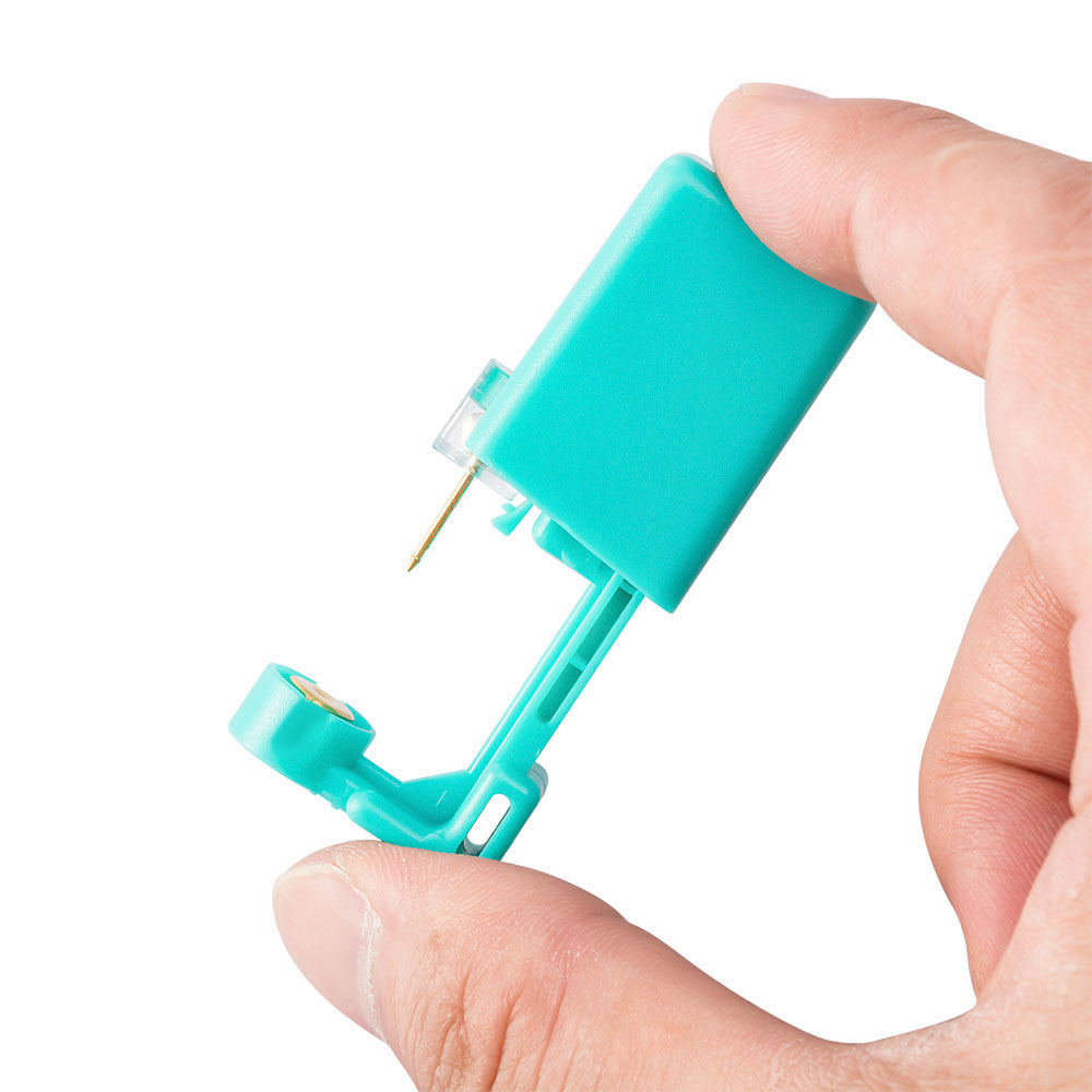 Simple Style Solid Color Stainless Steel Plastic Inlay Artificial Gemstones Puncture aids 1 Piece