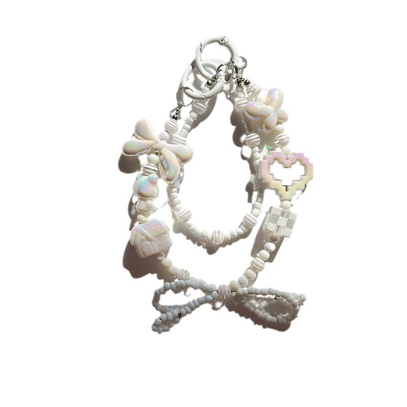 Acrylic keychain with bow, bag, pack, decorations, hand painting