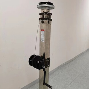 Aluminum alloy hand-cranked lifting mast 3-10 meters high carrying 15kg equipment with hand-cranked winch wire rope outdoor