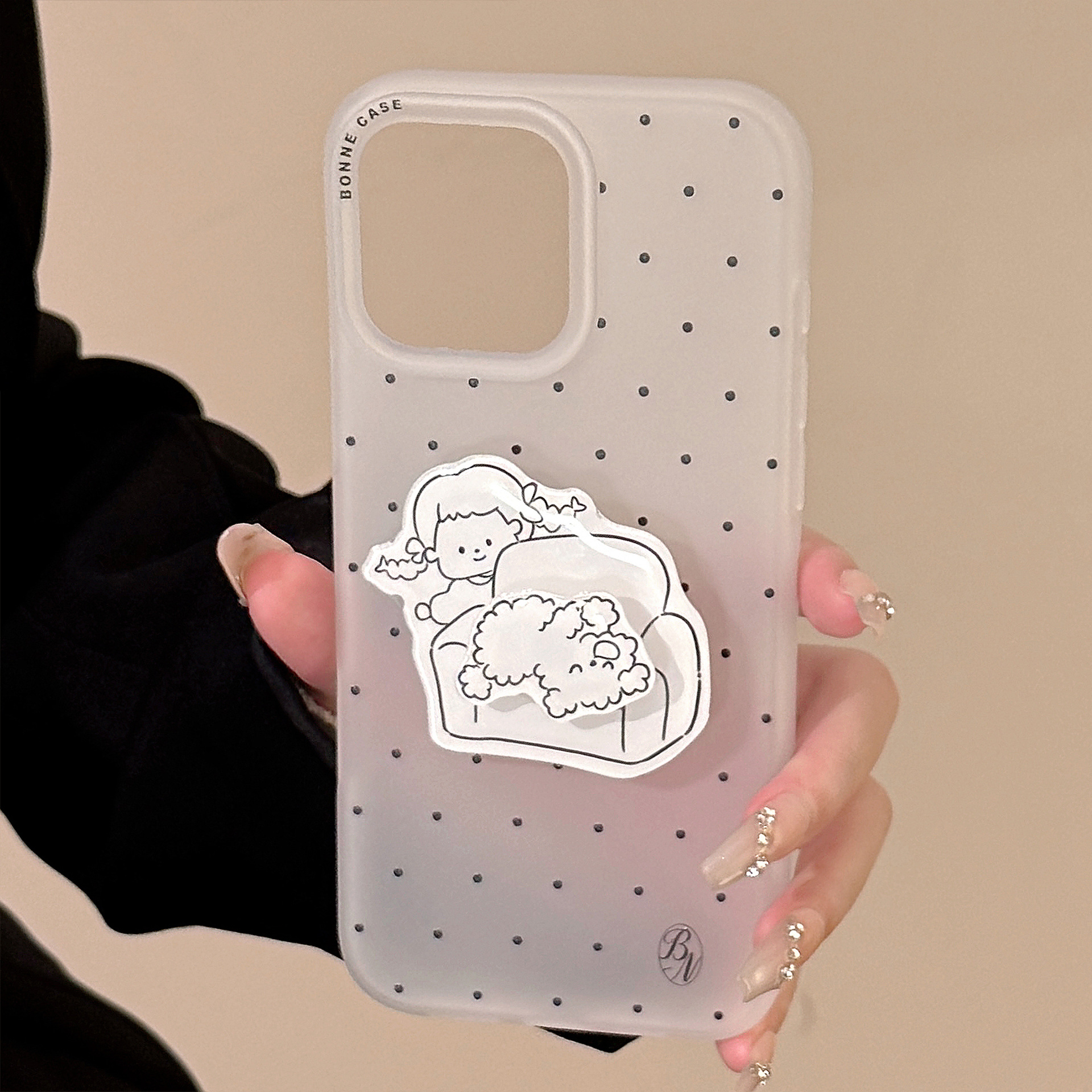 Soporte giratorio simple de dibujos animados, adecuado para fundas de teléfono Apple 17, 15 Pro Max, iPhone 16, funda suave para iPhone 13
