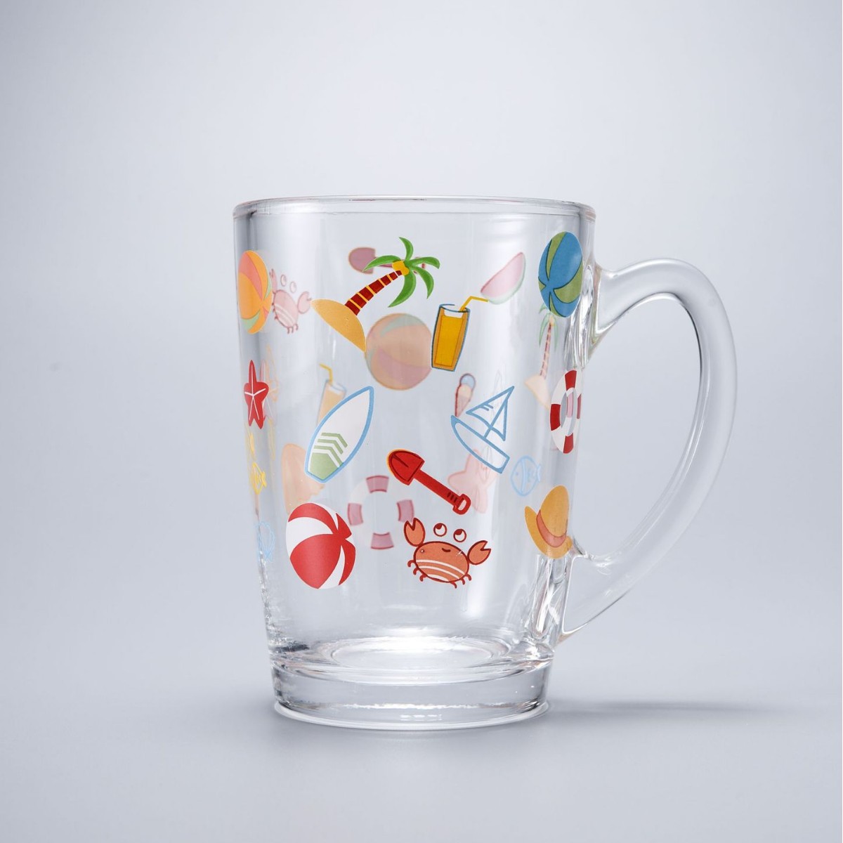 Taza de vidrio transparente taza de cerveza taza de jugo taza de desayuno de leche de oficina taza de té logotipo al por mayor