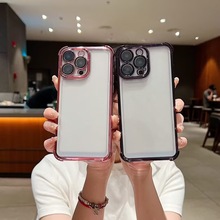 适用小米15四角防摔手机壳电镀红米note15pro全包透明K80软保护套