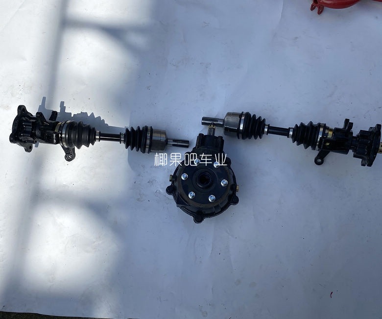 Modified kart accessories, ATV four-wheel drive front and rear independent suspension kit, gear box, rocker arm, horn flange, brake