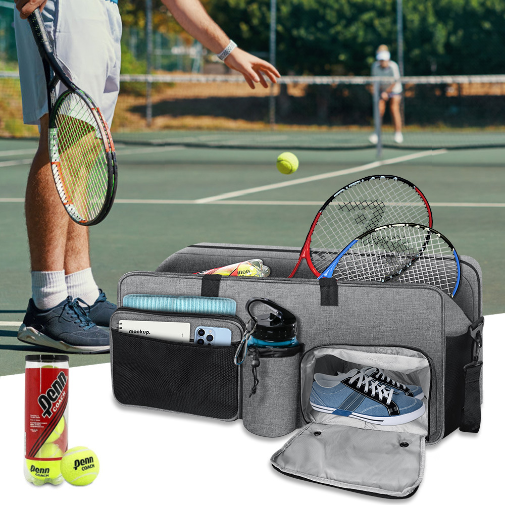 Sports Shoes Water Cup Travel Handheld Crossbody Backpack Outdoor Tennis Racket Storage Portable Bag_voghion.com