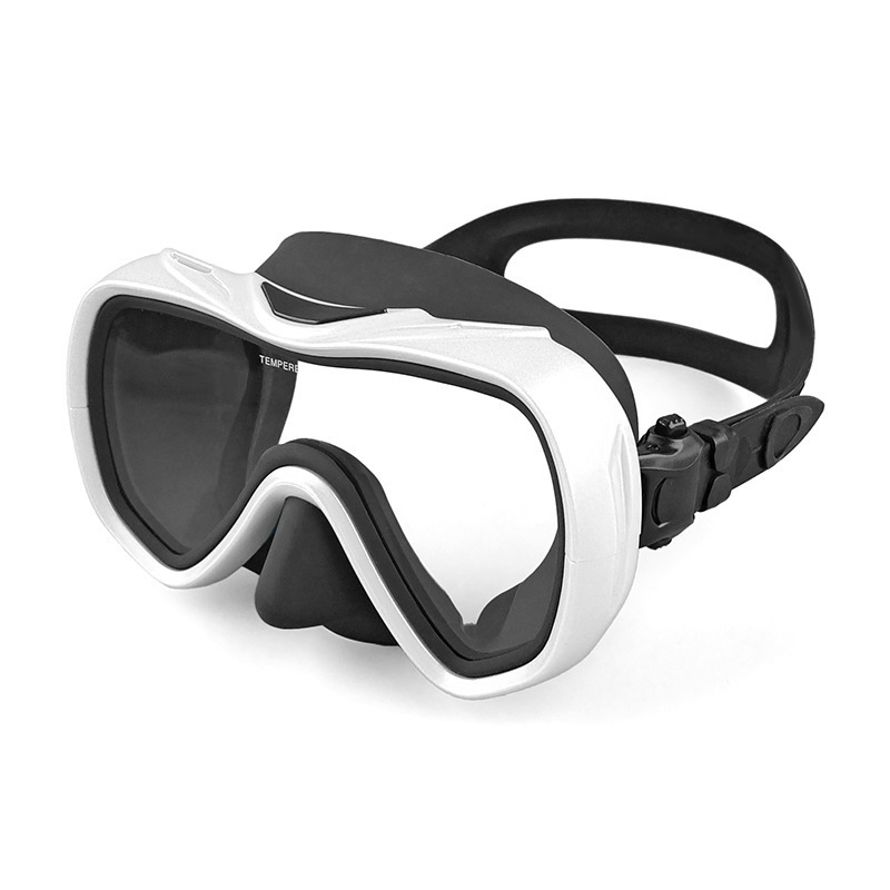 Non-Gull Luvos Snorkeling Professional Scuba Diving Mask Anti-Fog Tempered Glass Silicone Breathing Mask Large Frame