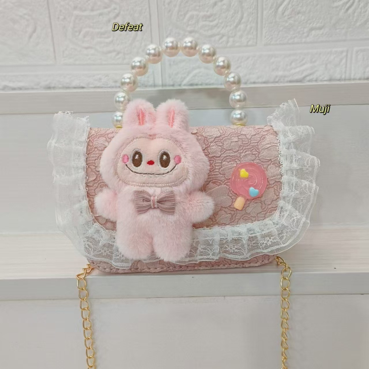 Otoño e invierno nuevos bolsos para niños lindos bolsos de piel de felpa accesorios bolsos de princesa celebridades de Internet bolsos de moda para niñas