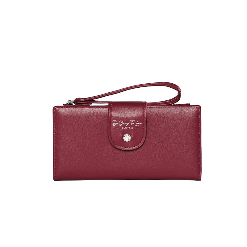 Nueva billetera multifuncional larga de moda billetera de teléfono móvil japonesa y coreana multi-tarjeta bolso de mano larga mayorista