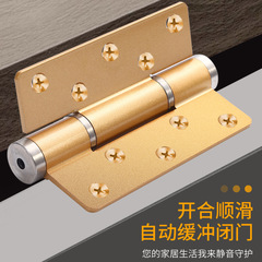 Invisible door hydraulic hinge buffer closing hinge flat opening hinge automatic door closer mother hinge damping spring hinge